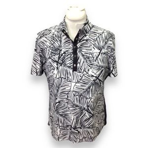 Coral Bay Golf Women’s Short Sleeve 1/4 Snap Performance Top, size PL